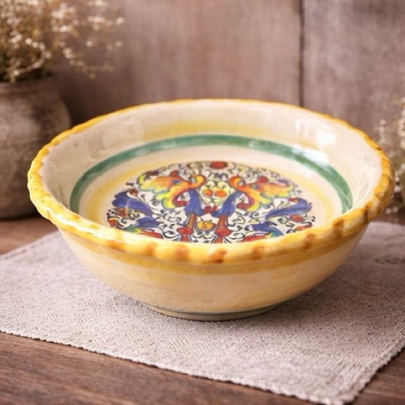 M Made In Italy Other - Meridian Ceramic Hand-Painted Small Pottery Trinket Bowl